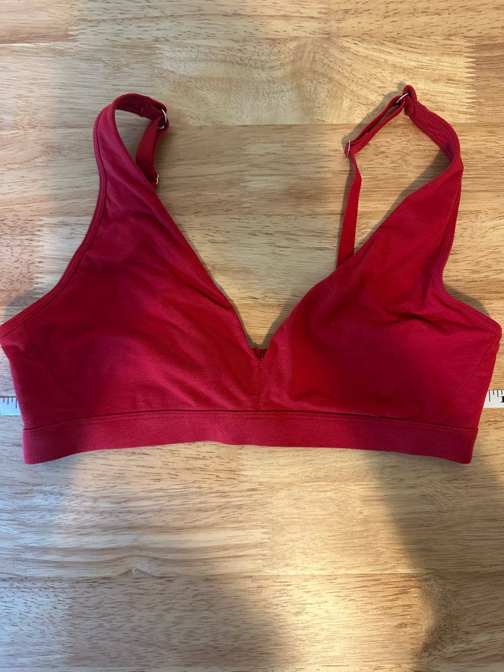 Everyday Red Wireless Bralette with Adjustable Straps